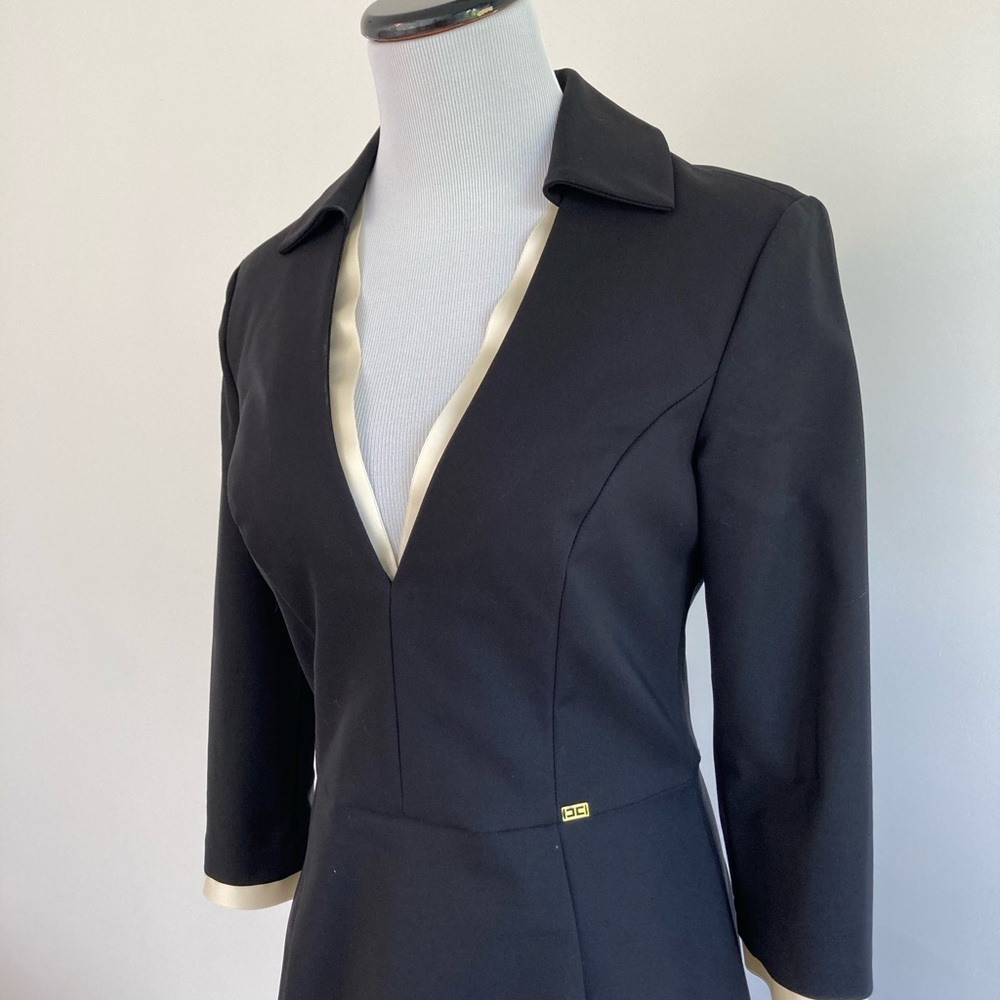 Elizabetta Franchi dress, size44, black and ivory.